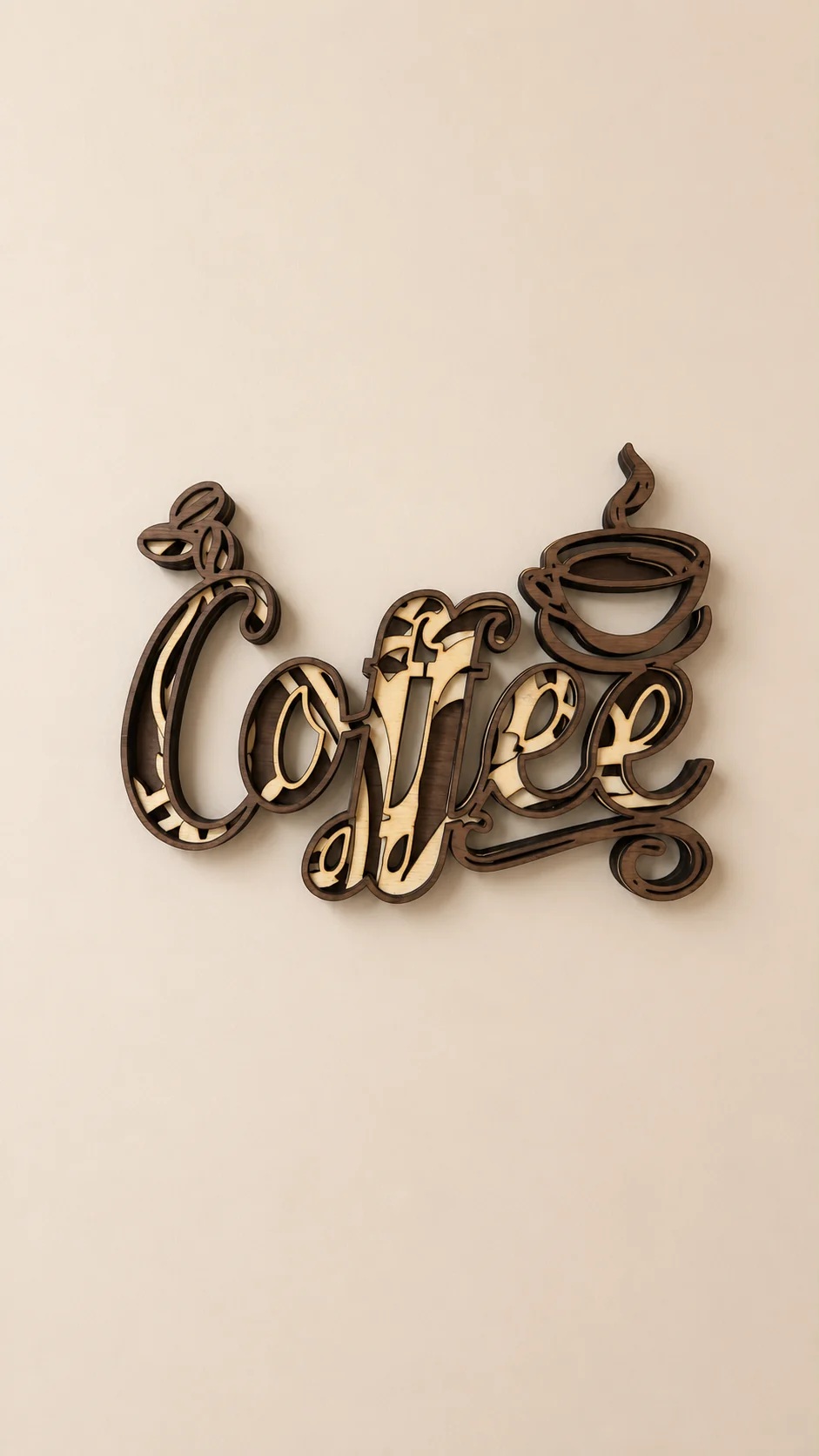 Coffee multi-layer sign