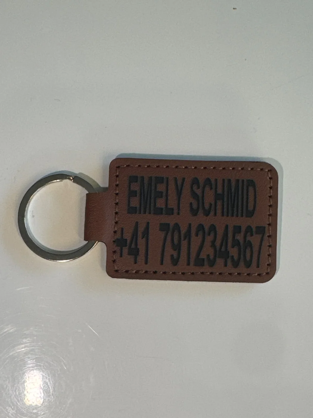 Mountain PU Leather Keyring additional view 1