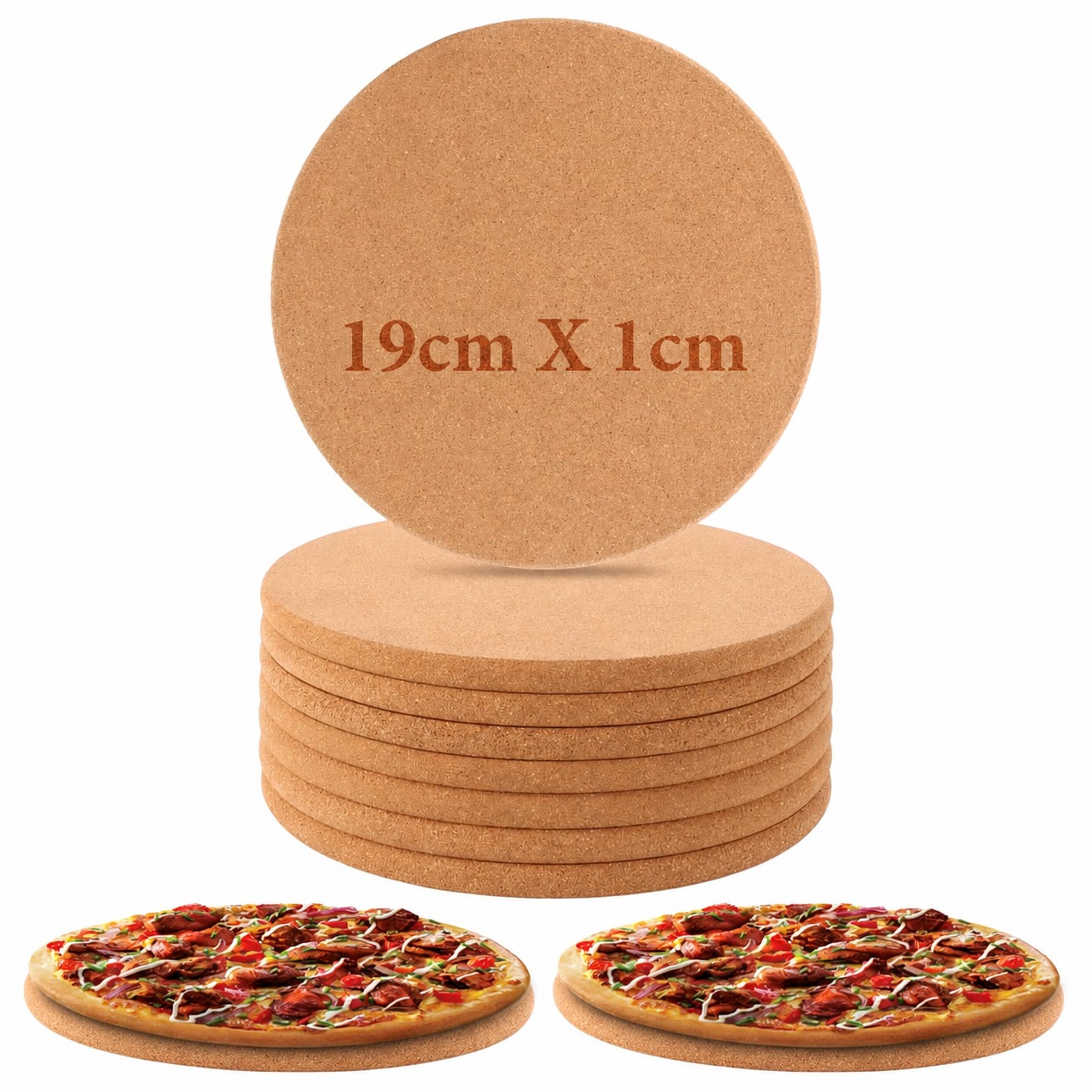 Round cork trivet